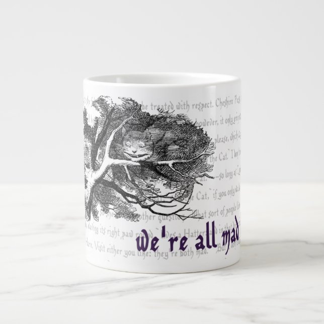 Cheshire Cat Giant Coffee Mugg Jumbo Mugg (Framsidan)