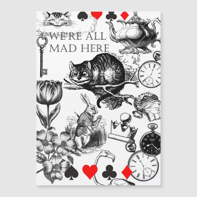 Cheshire Cat klassisk alice i underlandet galen (Framsida)