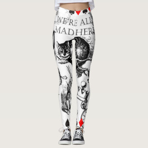 Cheshire Cat klassisk alice i underlandet galen Leggings