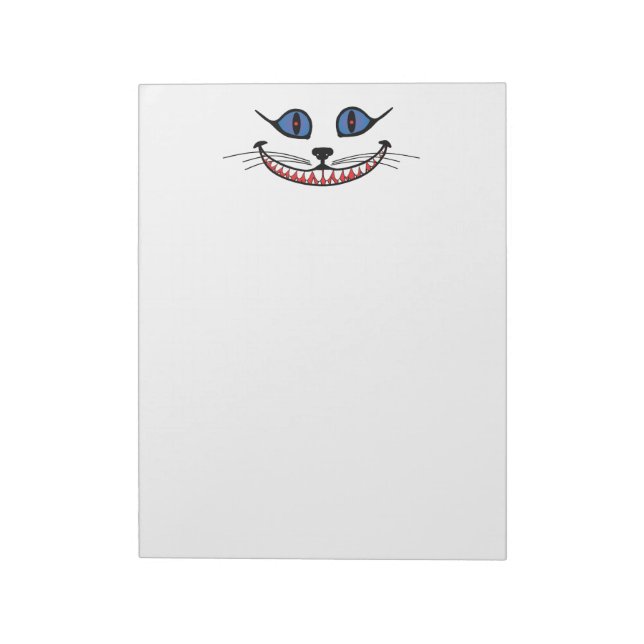 Cheshire Cat Leende  Anteckningsblock (Roterad)