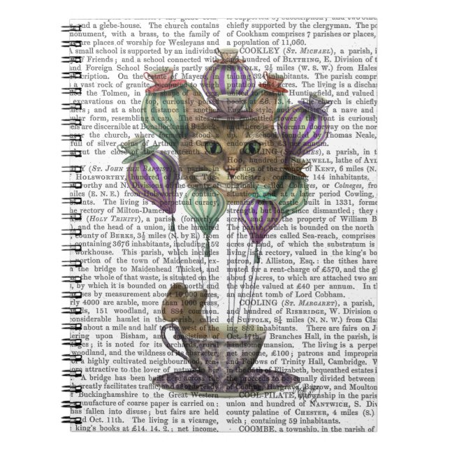 Cheshire Cat Luftballong Anteckningsbok (Framsidan)