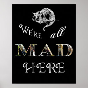 Cheshire Cat Mad Alice Poster eller skriver ut