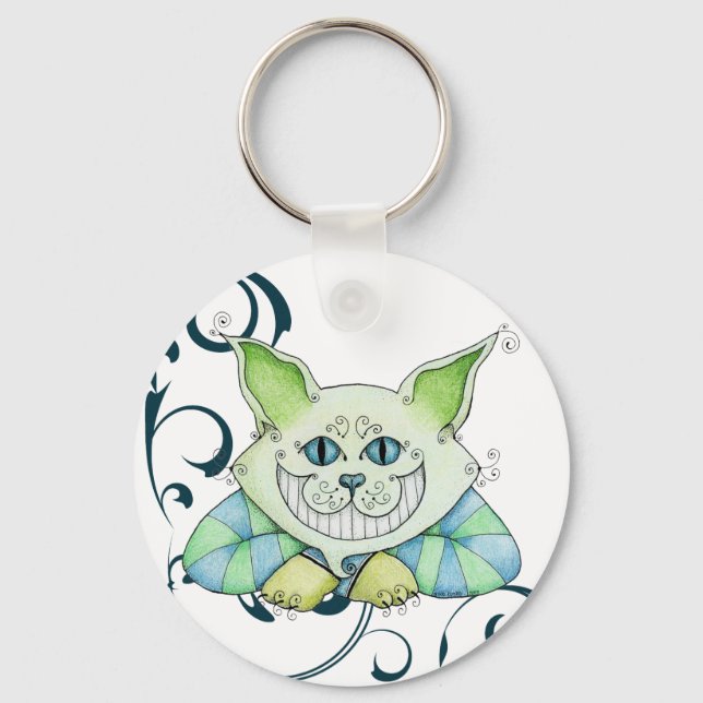 Cheshire Cat-nyckelring Nyckelring (Framsida)