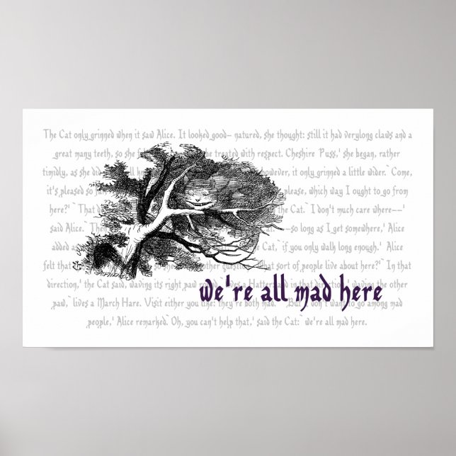 Cheshire Cat Poster (Framsidan)