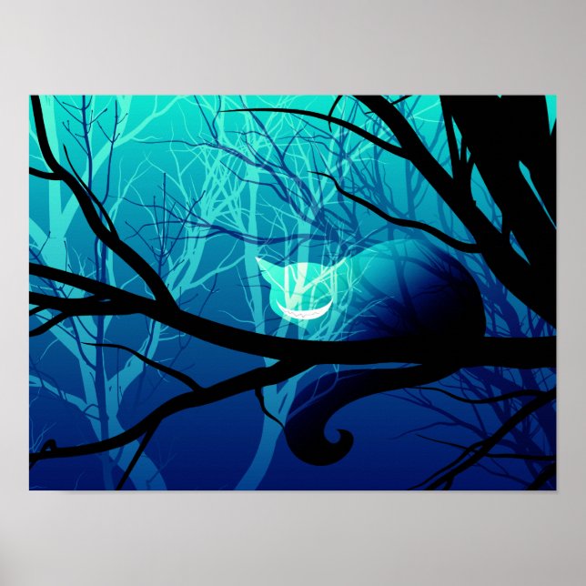 Cheshire Cat Poster - Blue (Framsidan)
