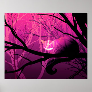 Cheshire Cat Poster - Rosa