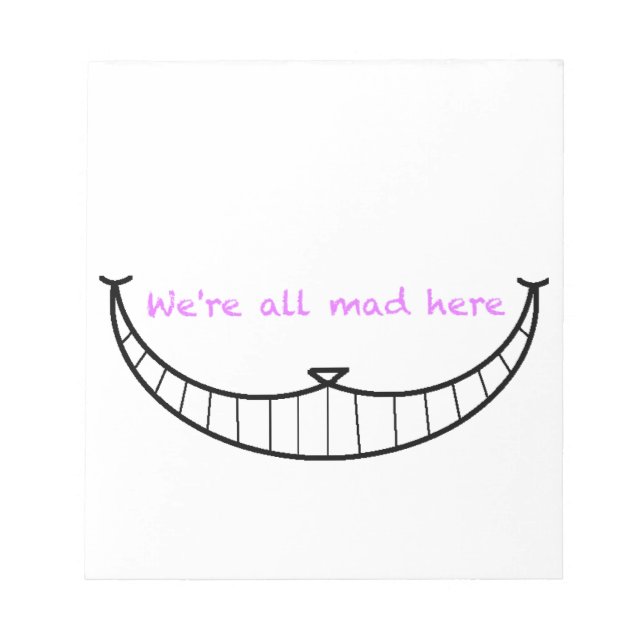Cheshire Cat Smile Anteckningsblock (Framsida)