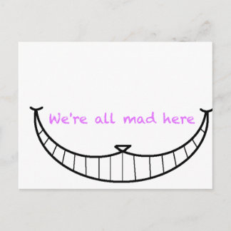 Cheshire Cat Smile Vykort