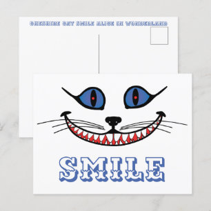 Cheshire Cat Smile Vykort
