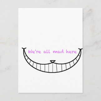 Cheshire Cat Smile Vykort