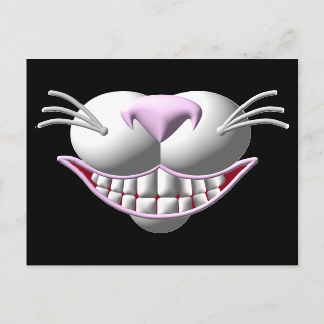 Cheshire Cat Smile Vykort (Framsida)
