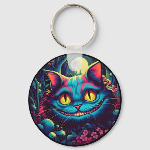 Cheshire Cat Smiling Alice i Wonderland Nyckelring