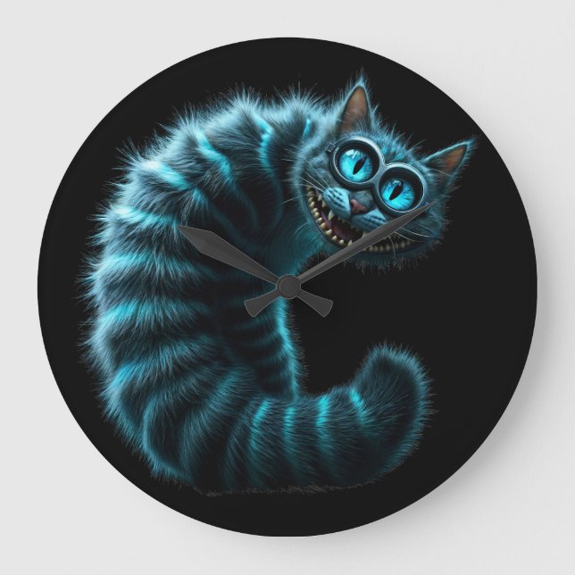 Cheshire Cat Stor Klocka (Framsida)