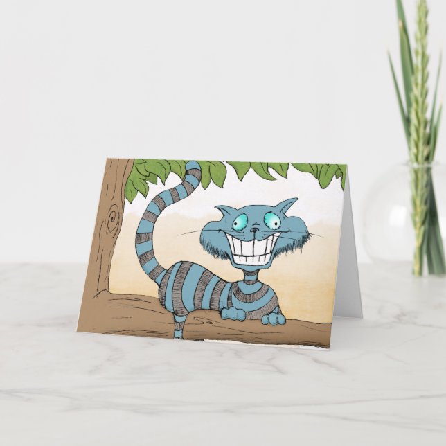 Cheshire Cat Tack Kort (Framsida)