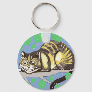 Cheshire Cat Teckning Nyckelring