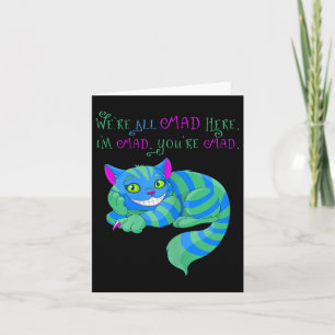 Cheshire Cat var här Alice i underlandet Kort