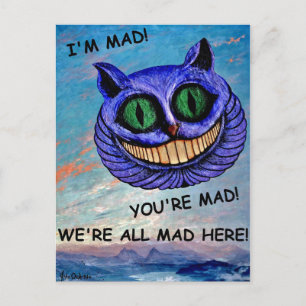 Cheshire Cat: Vi är alla mätta här! (Wonderland) ~ Vykort