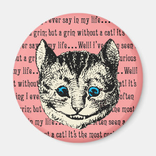 Cheshire Cat - Vintage Alice i Wonderland Magnet