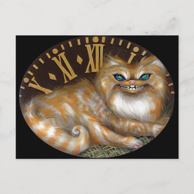 "Cheshire Clock" vykort (Framsida)
