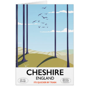 Cheshire, Englands reseaffisch Hälsningskort