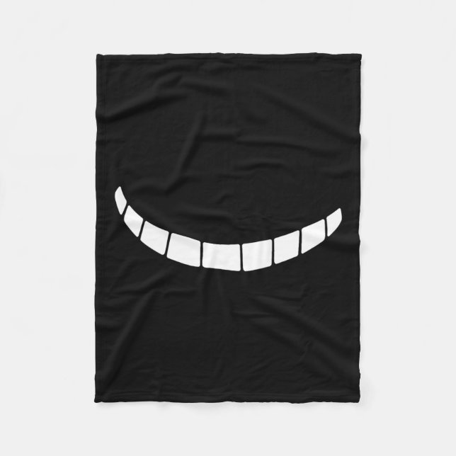 Cheshire Grinning Smiling Alice in Wonderland Fleecefilt (Framsidan)