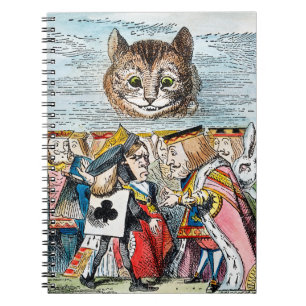 Cheshire katt, 1865 anteckningsbok med spiral