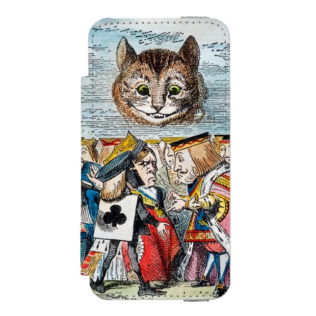 Cheshire katt, 1865 incipio iPhone wallet skal (Folio Framsidan)