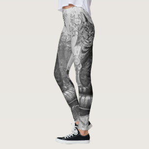 Cheshire katt All över damasker Alice i underland Leggings