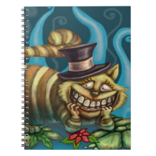 Cheshire katt anteckningsbok med spiral