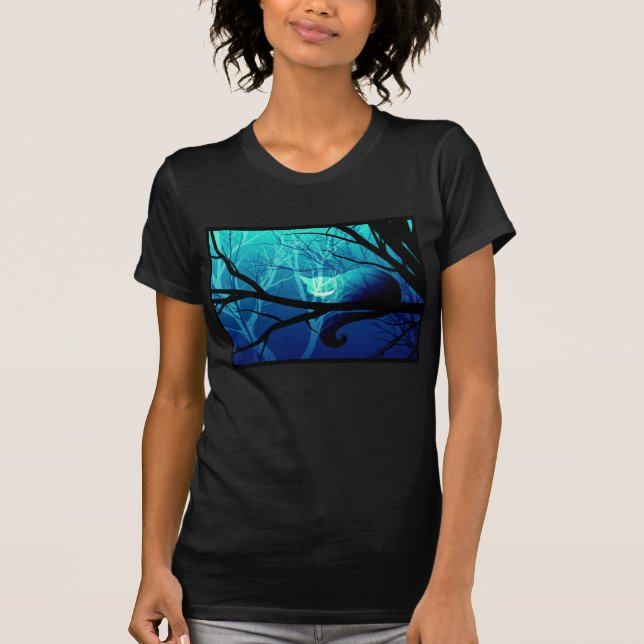 Cheshire katt bland träd tee (Framsida)