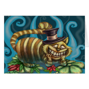 Cheshire katt hälsningskort