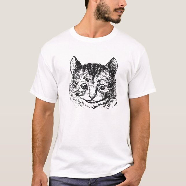 Cheshire katt III T Shirt (Framsida)