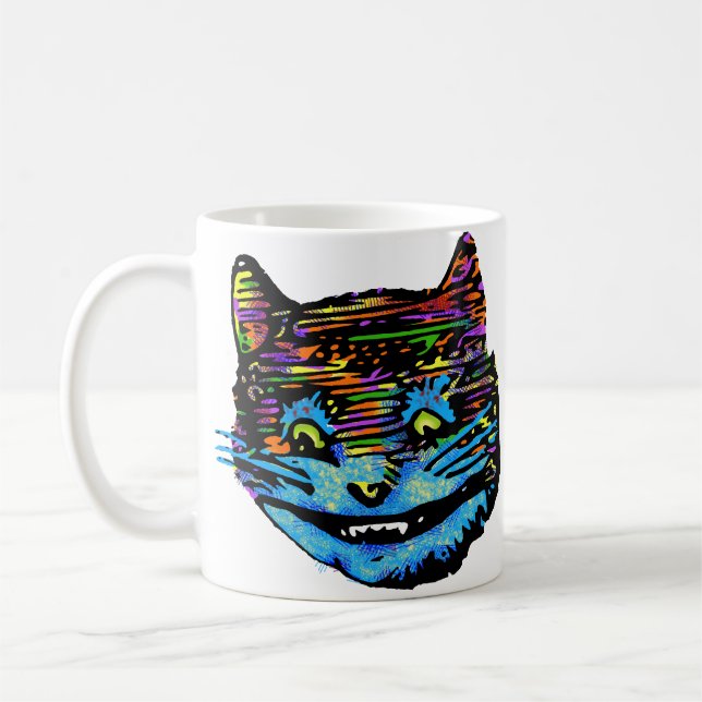 Cheshire katt kaffemugg (Vänster)