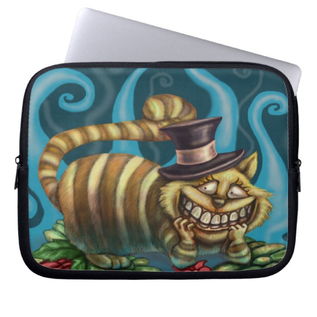 Cheshire katt laptop sleeve (Framsidan)