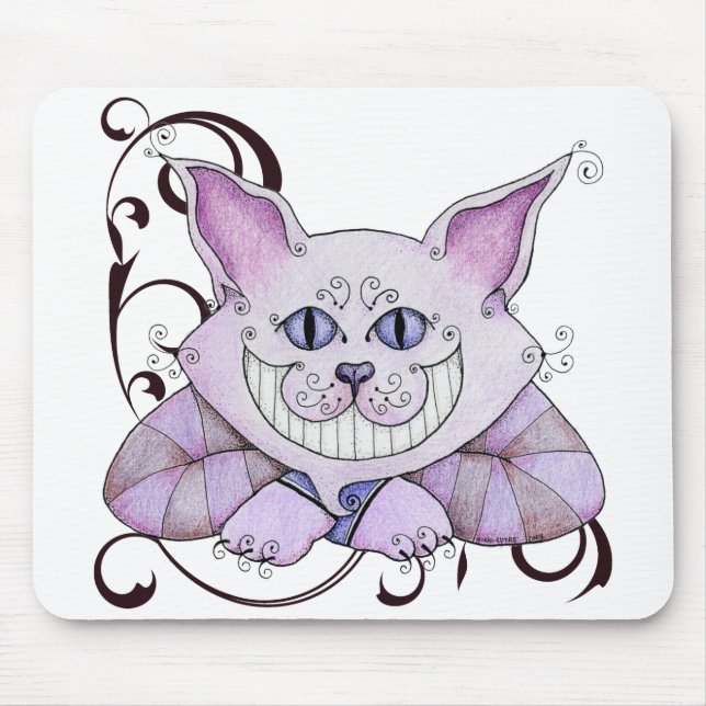 Cheshire katt Mousepad Musmatta (Framsidan)