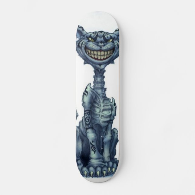 cheshire katt old school skateboard bräda 21,6 cm (Framsida)