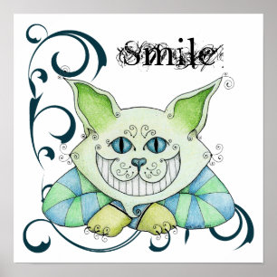 Cheshire kattaffisch poster