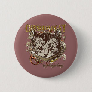 Cheshire kattCarnivale stil (den guld- versionen) Knapp