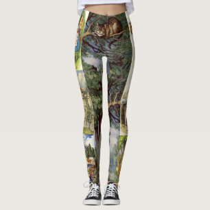 Cheshire kattdamasker leggings