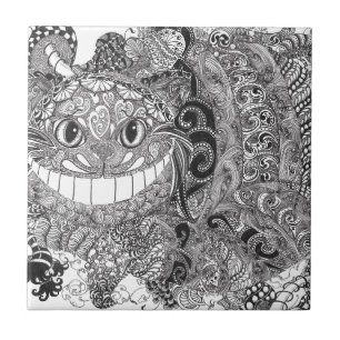 Cheshire kattdesign kakelplatta