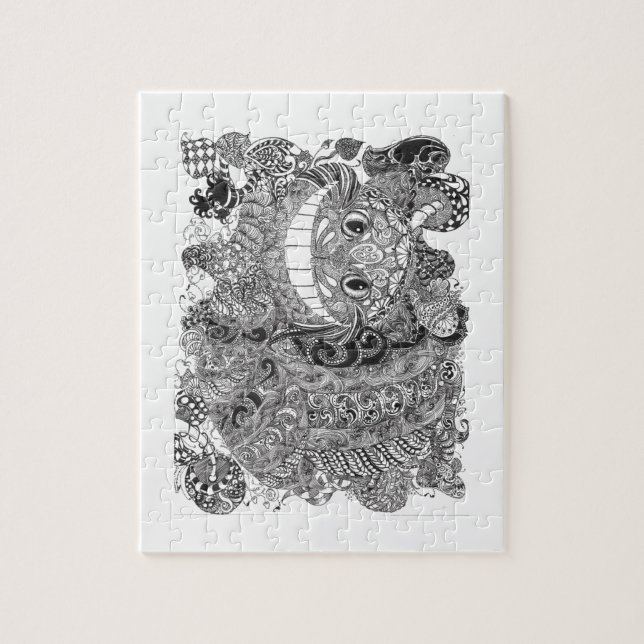 Cheshire kattdesign pussel (Vertikal)