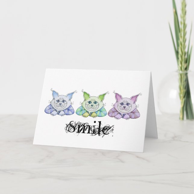 Cheshire kattkort kort (Framsida)