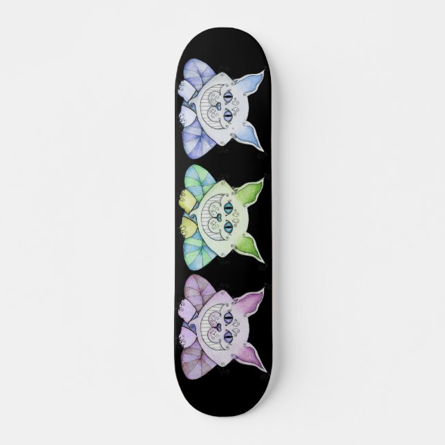 Cheshire kattSkateboard Skateboard Bräda 20 Cm (Framsida)