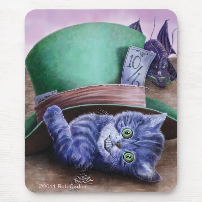 Cheshire kattunge Mousepad Musmatta (Framsidan)