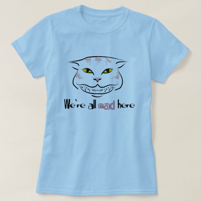 Cheshire kattutslagsplats (med text) t shirt (Design framsida)