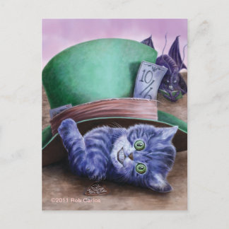 Cheshire Kitten Postkort Vykort
