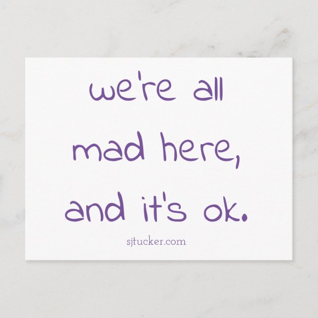 "Cheshire Kitten" vykort (Framsida)