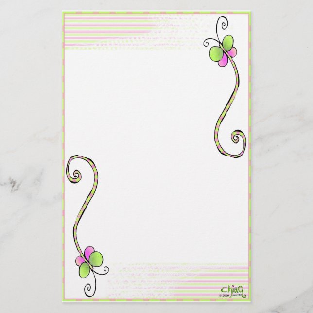 Cheshire malar Stationery~ Brevpapper (Framsida)