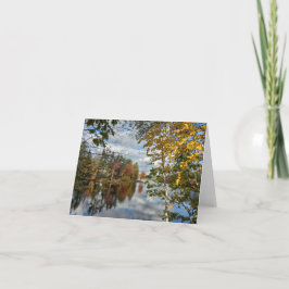 Cheshire Pond Foliage Note-kort Tack Kort