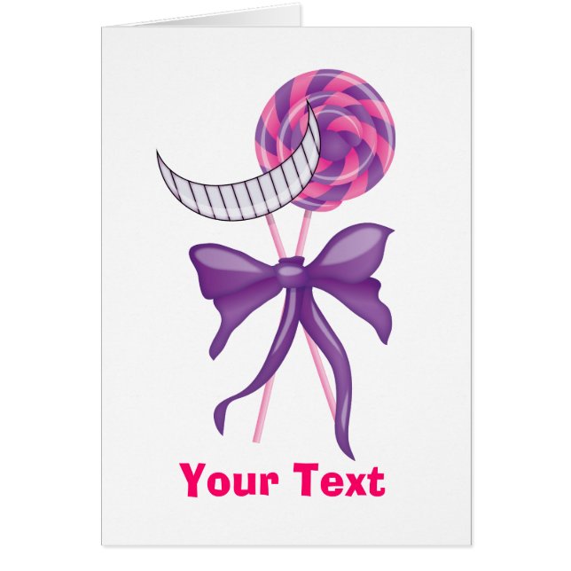 Cheshire sötsaker hälsningskort (Framsidan)